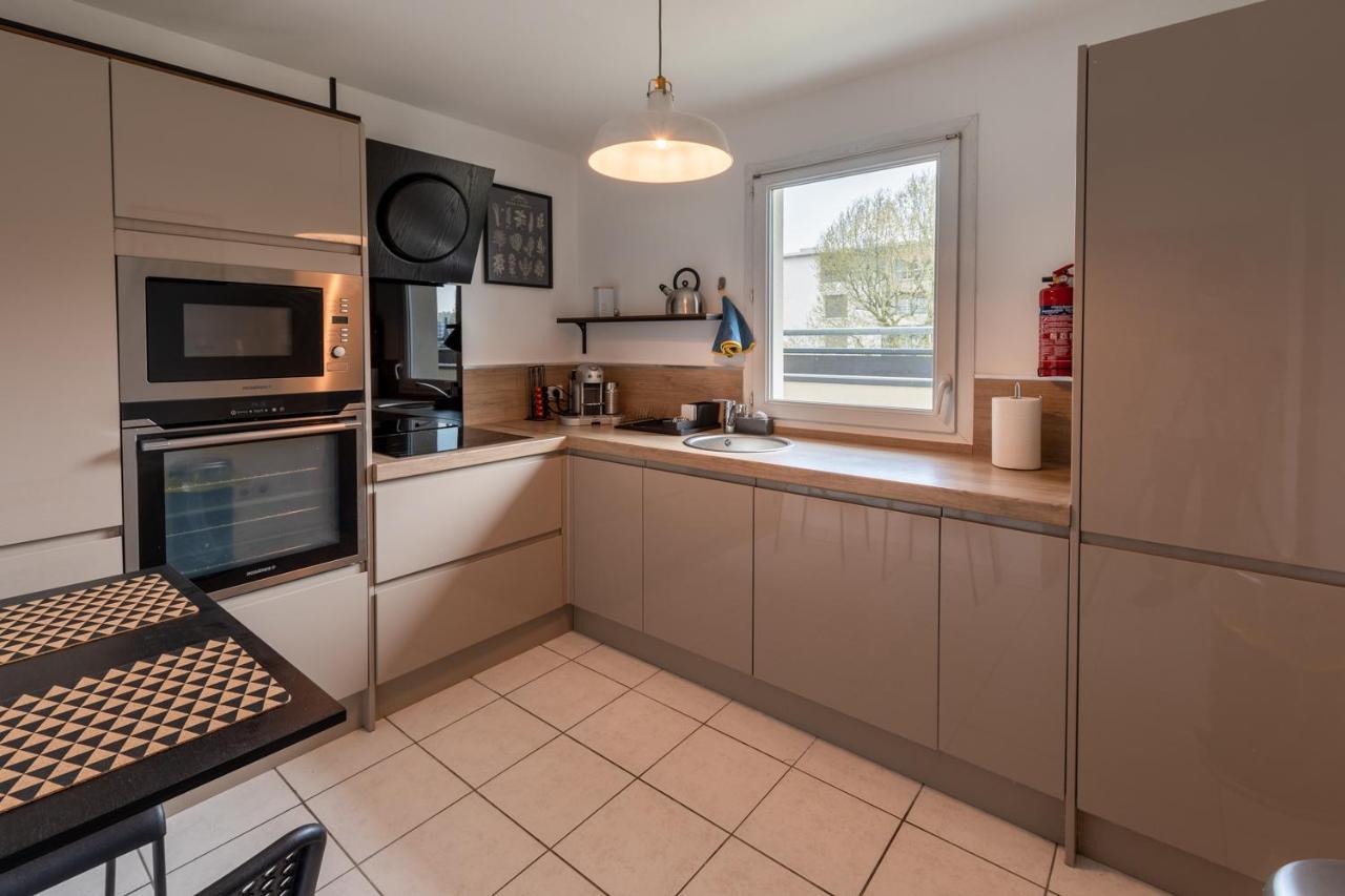 T3 Flat Moderne Sur 2 Etages Metro Parking Free Entrance Autonome Leilighet Rouen Eksteriør bilde