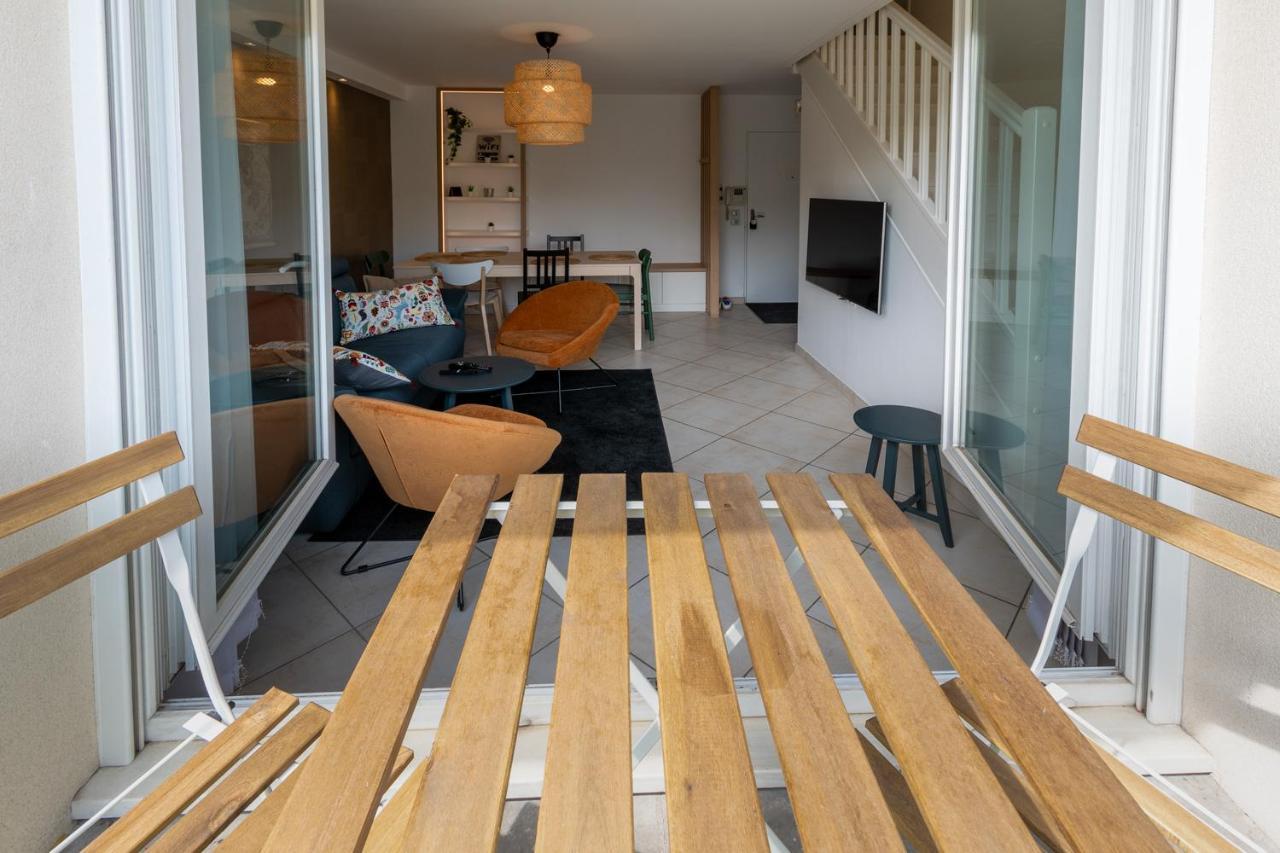 T3 Flat Moderne Sur 2 Etages Metro Parking Free Entrance Autonome Leilighet Rouen Eksteriør bilde
