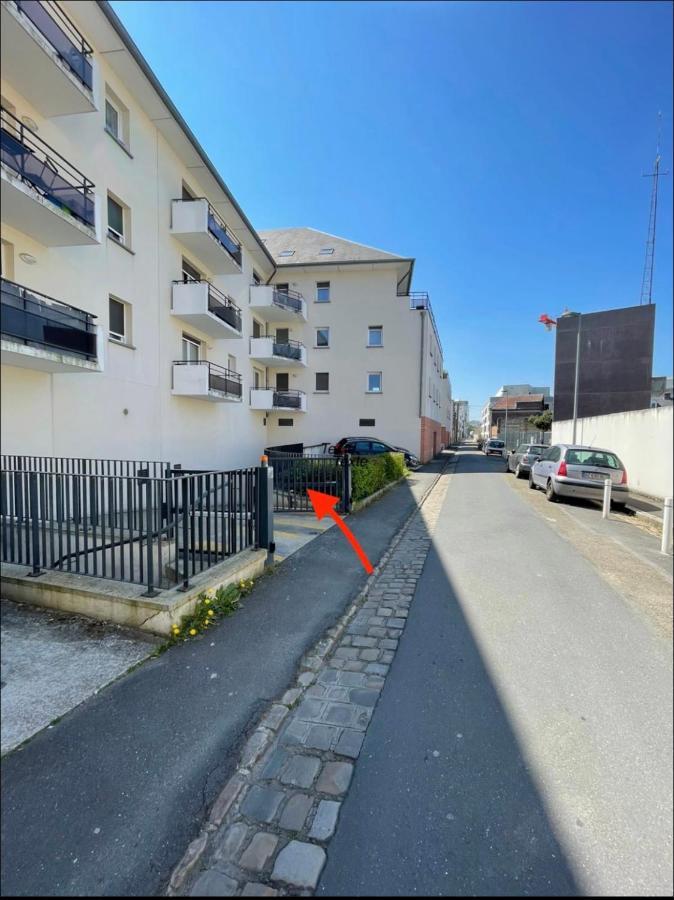 T3 Flat Moderne Sur 2 Etages Metro Parking Free Entrance Autonome Leilighet Rouen Eksteriør bilde